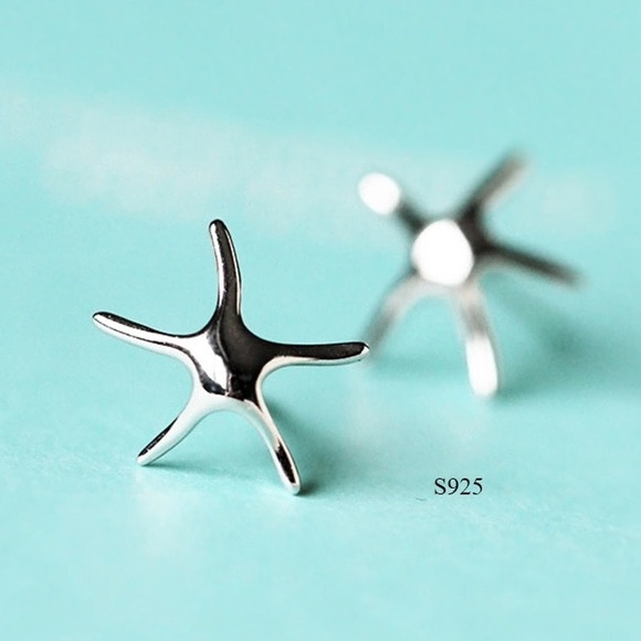 Jewelry - LAST PAIR Petite Silver Starfish earrings